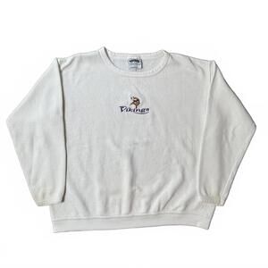 Vintage 90s embroidered Minnesota Vikings football crew L